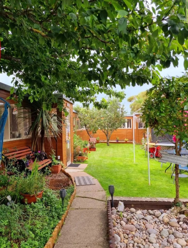 Purrfect Boarding Cattery's cottage style garden.